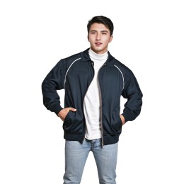 Designed black horn-sleeved long-sleeved jacket, customized black and white wind jacket, windbreaker jacket, club/wellness, hotel club work clothes, Luhuan Haitian Resort Hotel J1042 Designed black horn-sleeved long-sleeved jacket, customized black and white wind jacket, windbreaker jacket, club/wellness, hotel club work clothes, Luhuan Haitian Resort Hotel J1042